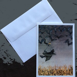 Greeting Card, Straight on Till Morning by Maggie Vandewalle 5 x 7 blank card, envelope image 2