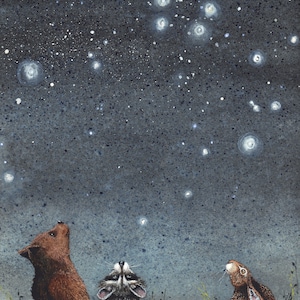 Greeting Card, "Constellations" by Maggie Vandewalle, 5" x 7" blank card, envelope