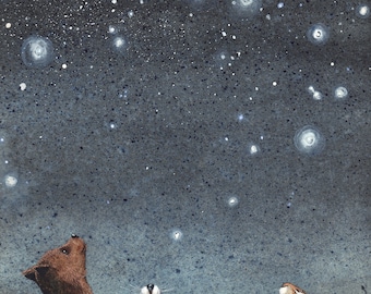 Greeting Card, "Constellations" by Maggie Vandewalle, 5" x 7" blank card, envelope