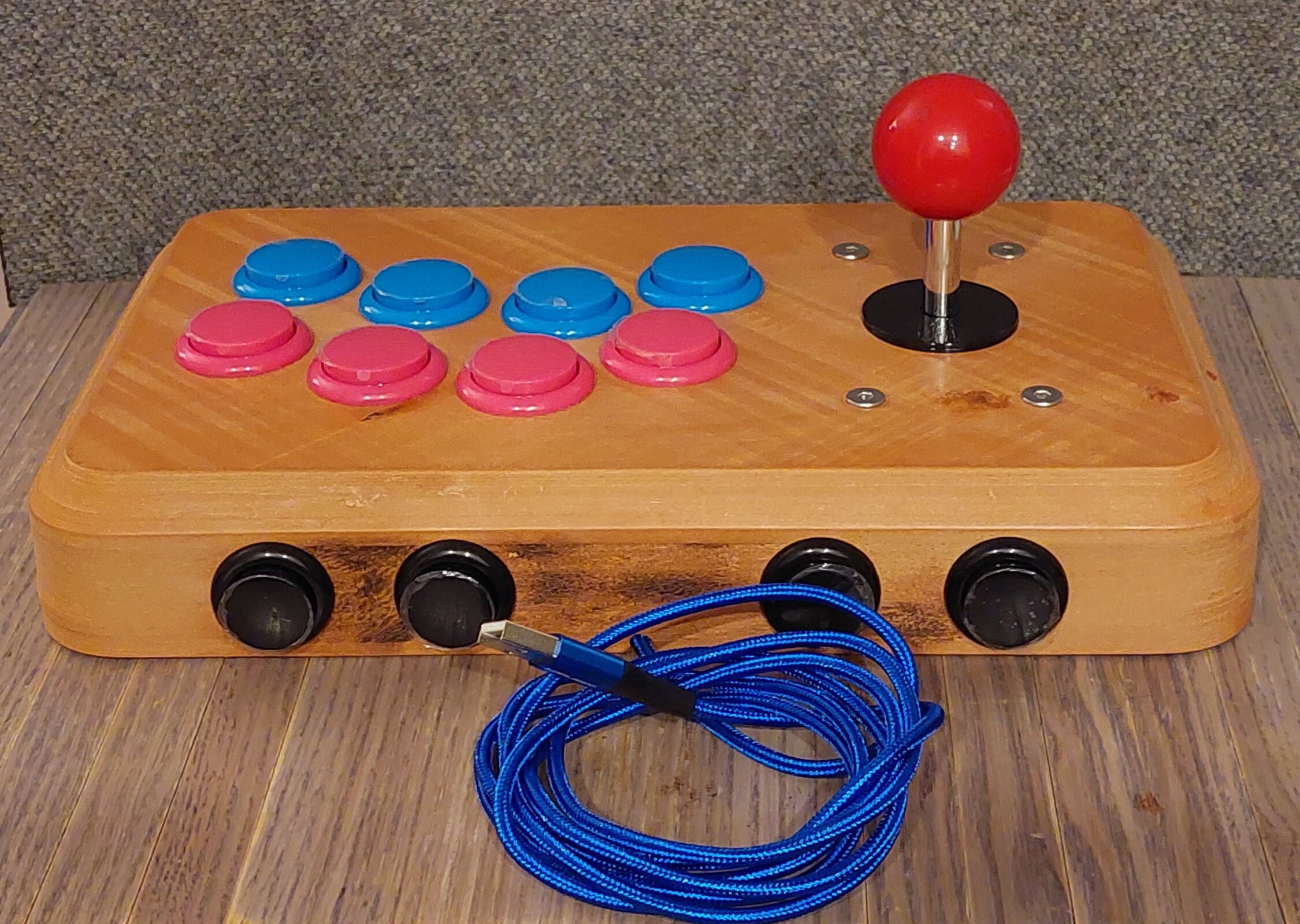 Putting SANWA arcade buttons in my custom 8bitdo Arcade Stick 