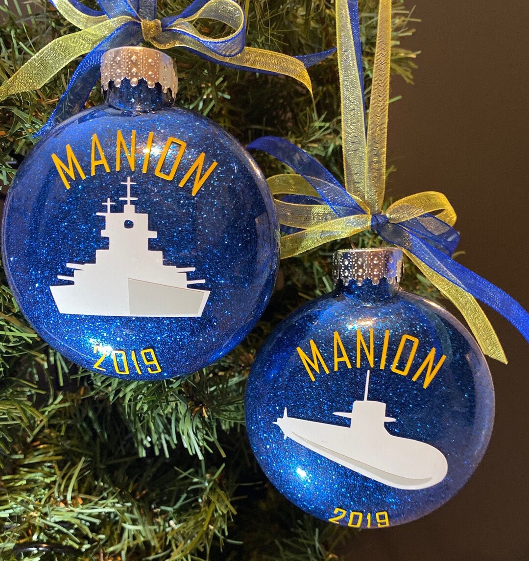 Navy Ornament Submarine Ornament Ship Ornament US Navy Etsy
