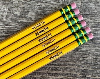Personalized Ticonderoga Pencils, Back to School Supplies, Engraved Pencils, Gift for Kids, Gift for Teachers