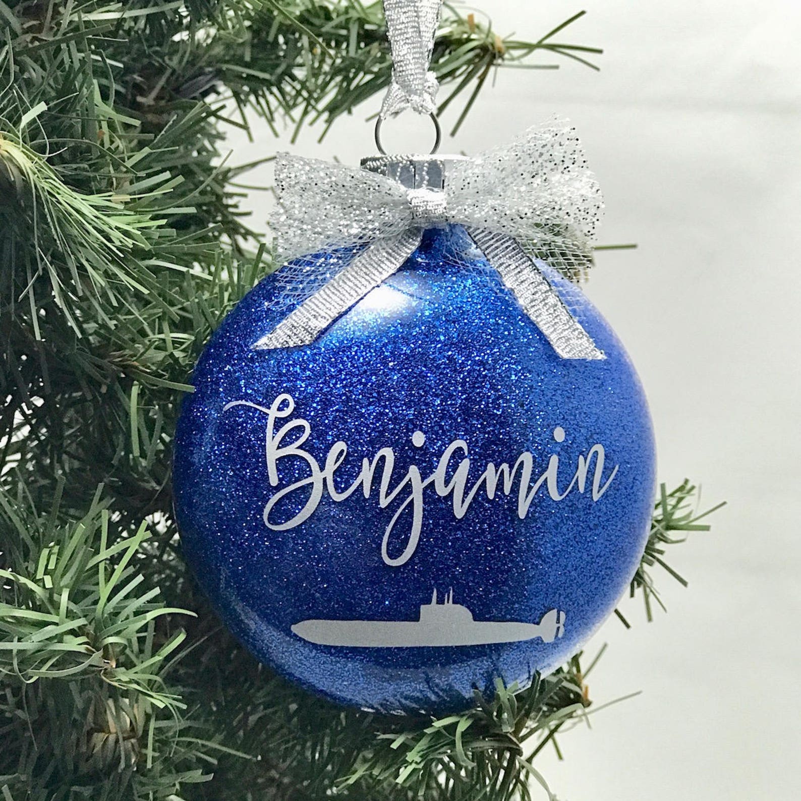 Submarine Ornament Ship Ornament Navy Ornament Personalized Etsy