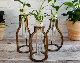 Minimalist Vase, Simple Plant Propagation Stand, Modern Plant Stand, Plant Lover Gift