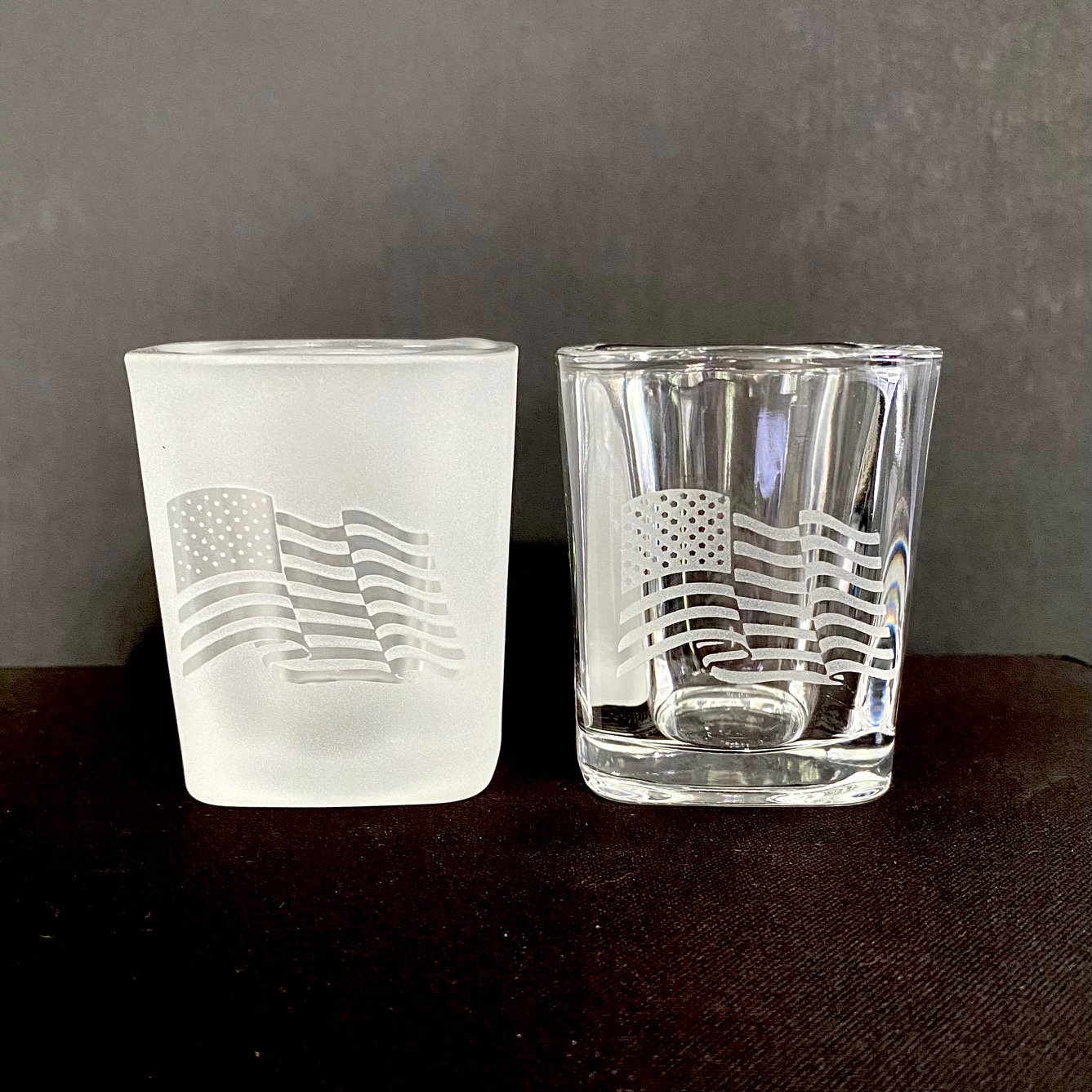 2 Oz Shot Glass For Single Shot of Ristretto Heavy Base Square