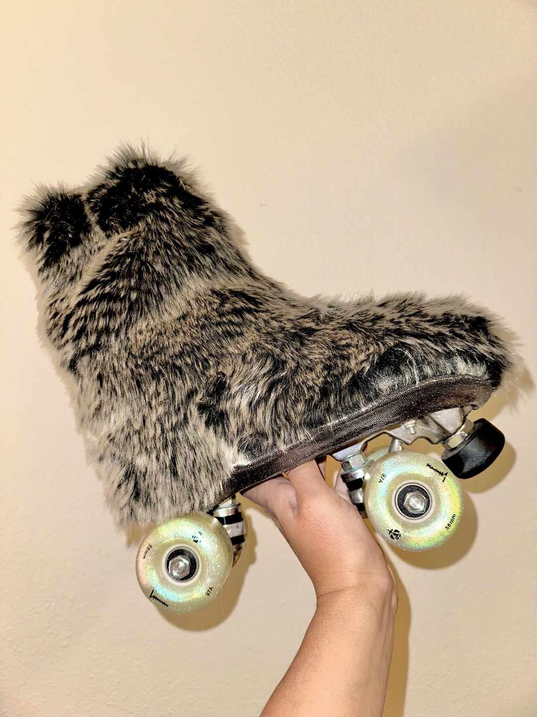 WOLF Roller Skate Cover Roller Blade Cover Fur Skate Cover Etsy UK