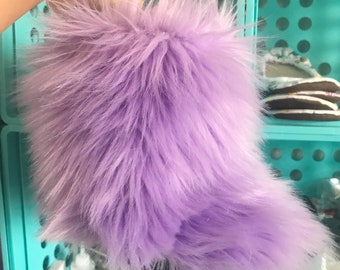 Lavender faux fur boots, faux fur boots, mommy and me boots, house boots, lavender slippers, faux fur lavender, winter boots, fall fur boots