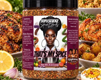 That's My Spice | Creamy Citrus Pepper Blend | 8 oz Small Batch Seasoning | TripleSevenz Spice Blends