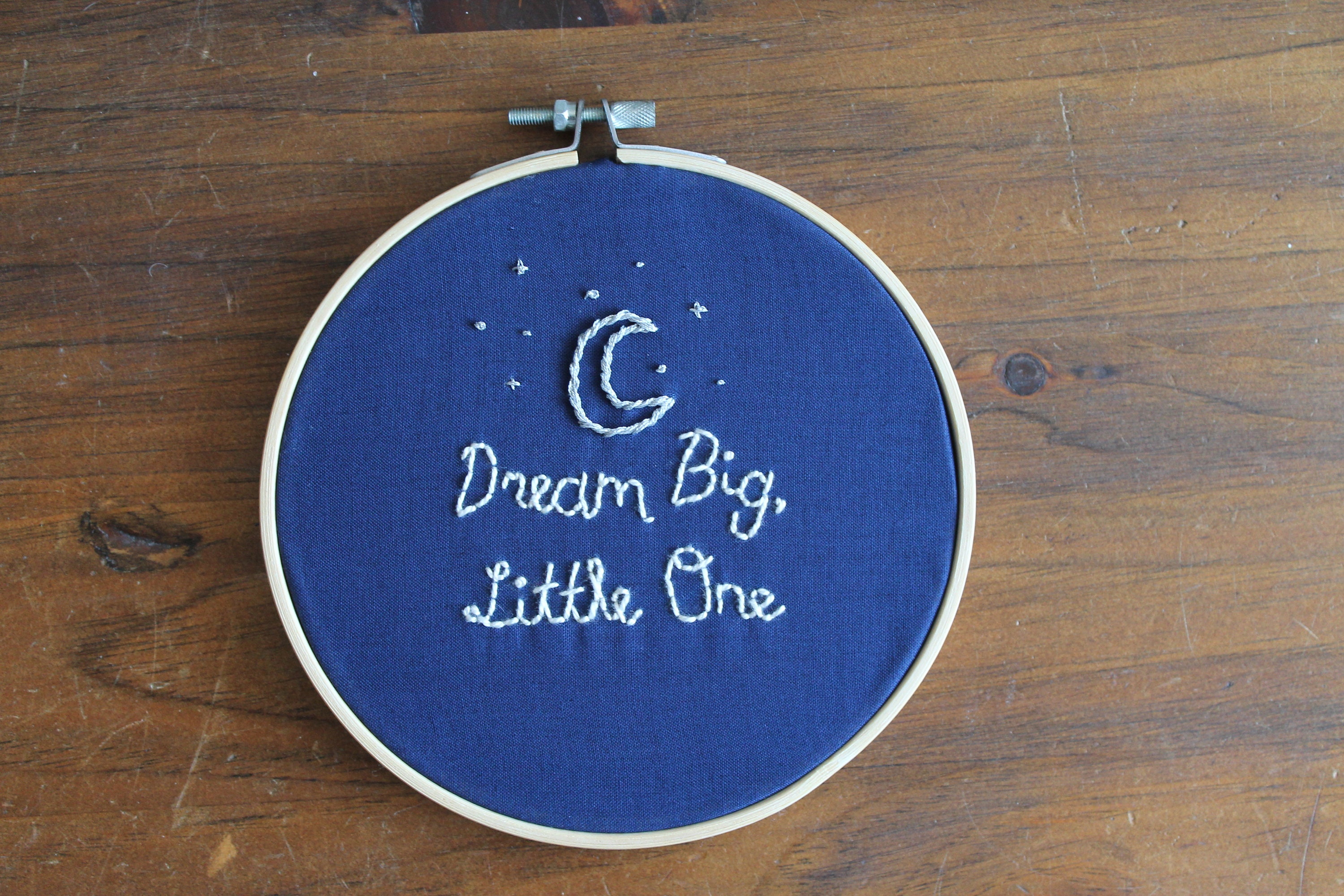 Dream big little one embroidery hoop wall hanging  etsy