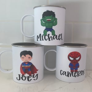 Superhero cup / superhero gift / boys cups / gifts for boys / Easter basket filler / party favors. / boy gifts / personalized gifts for boys
