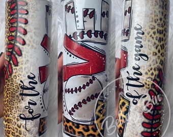 Baseball Mom 20oz Stainless Steel Tumbler