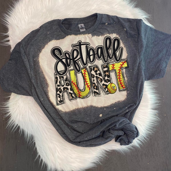 Bleached Softball Shirts Etsy