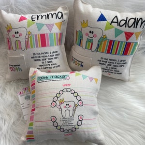 Tooth Fairy Pillow personalized 8x8 / tooth fairy pillow for boys / tooth fairy pillow for girls / tooth fairy keepsake/personalized pillow