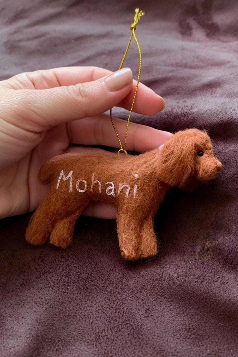 Personalized Felt Cockapoo Ornament - Etsy