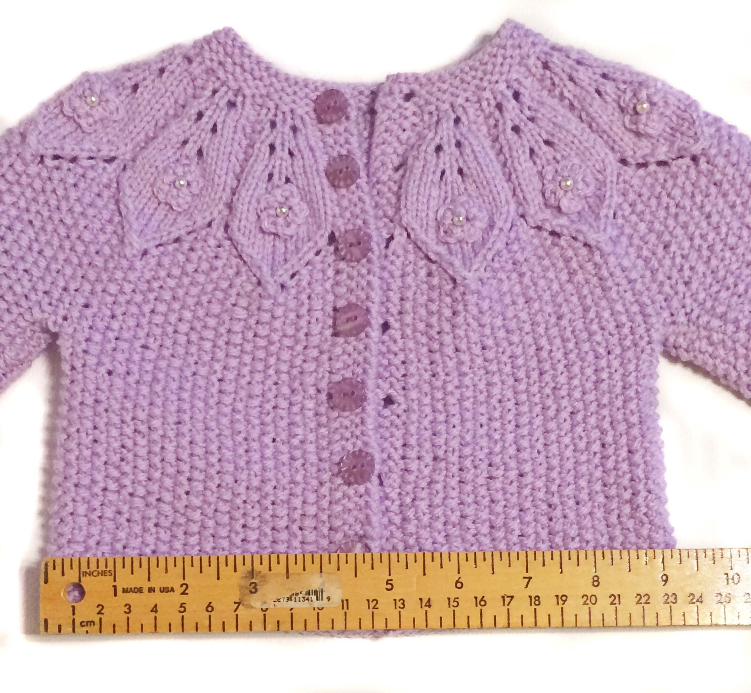 Lilac Baby Girl Knit Setlilac Hand Knitted Baby Cardiganhand Etsy