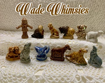 Vintage Wade Whimsies Figurines – Choose One or More | Miniature Ceramic Animals by Wade England