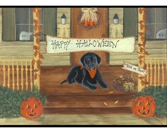 Pack of 10 Halloween Labrador Greeting Cards