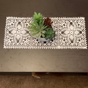 19x8 Rectangular White Doily-Oblong Doily image 6