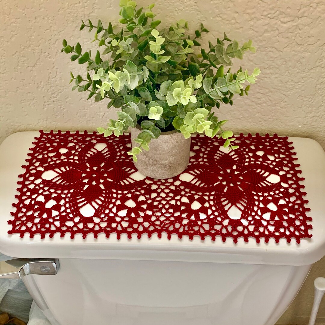 Burgundy Rectangular Doily-14”x7” Oblong Doily - Etsy