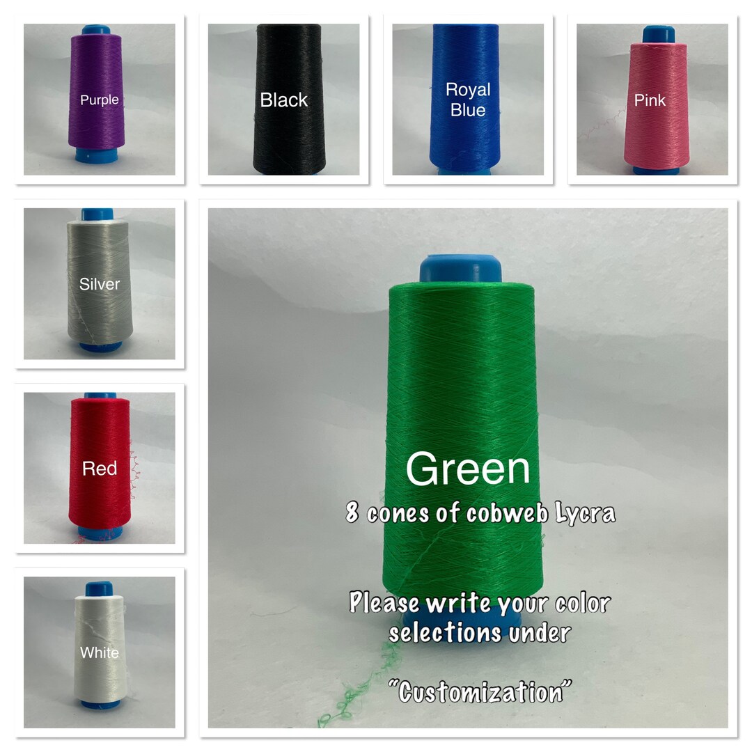 8 Cones of Cobweb Lycra Etsy