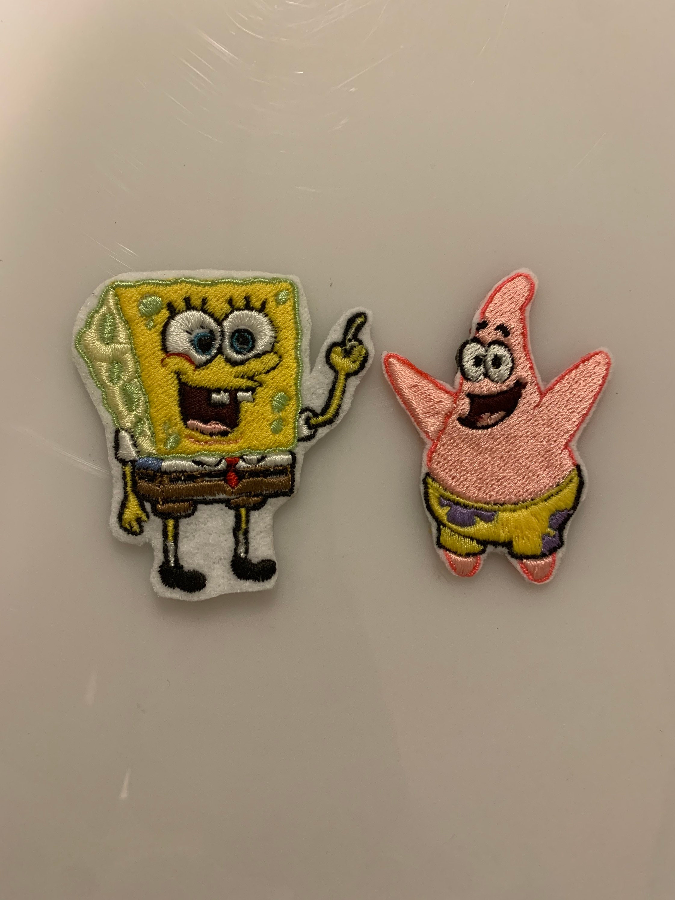 Spongebob and Patrick Patch set | Etsy