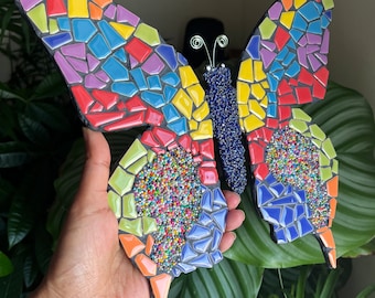 Handgemachtes Schmetterling Mosaik: Wandbild