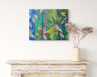 Blatt Canvas Print: 16x20 Fluid Art Wall Decor