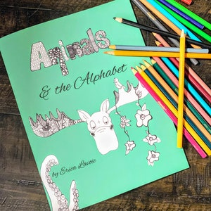 Animals & the Alphabet Coloring Book