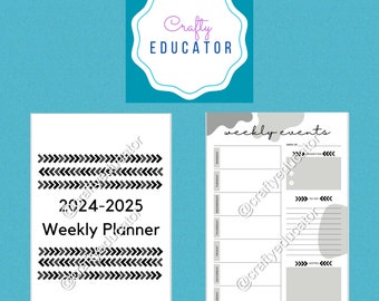 Two Year Weekly Planner (2024-25)