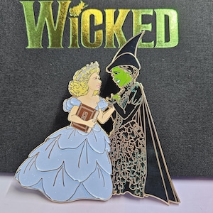 For Good a Wicked Fanart Enamel Pin Limited Edition 35 Elphaba and Glinda