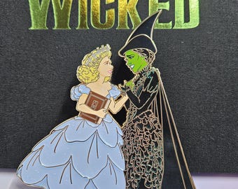 For Good a Wicked Fanart Enamel Pin Limited Edition 35 Elphaba and Glinda