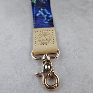 Astronaut Animals, Space Themed Wristlet Keychain - Key Fob, Key Holder, Key Ring, Lanyard, Key Clip, Gifts for Him/Her