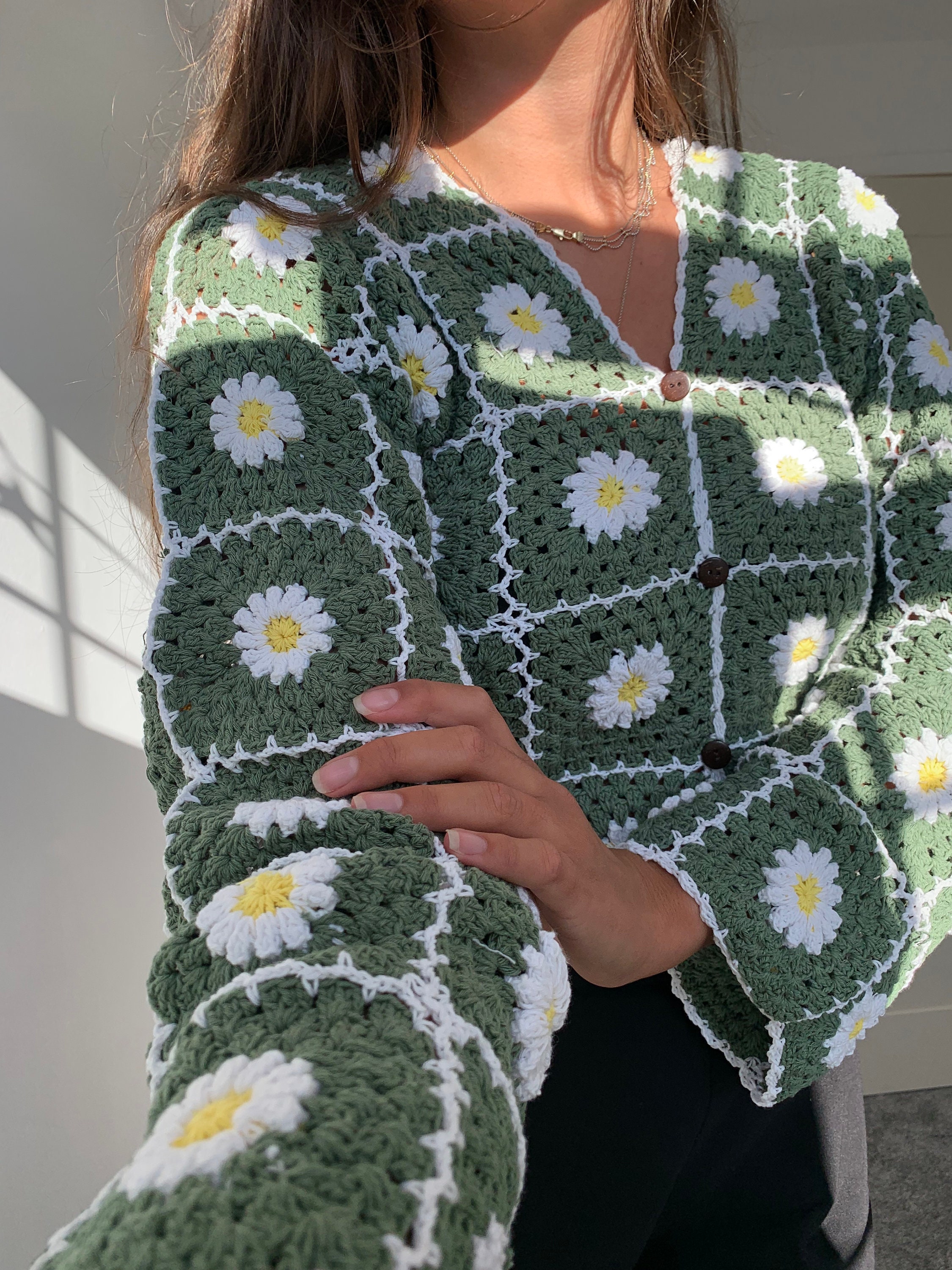 Daisy Cardigan - Etsy