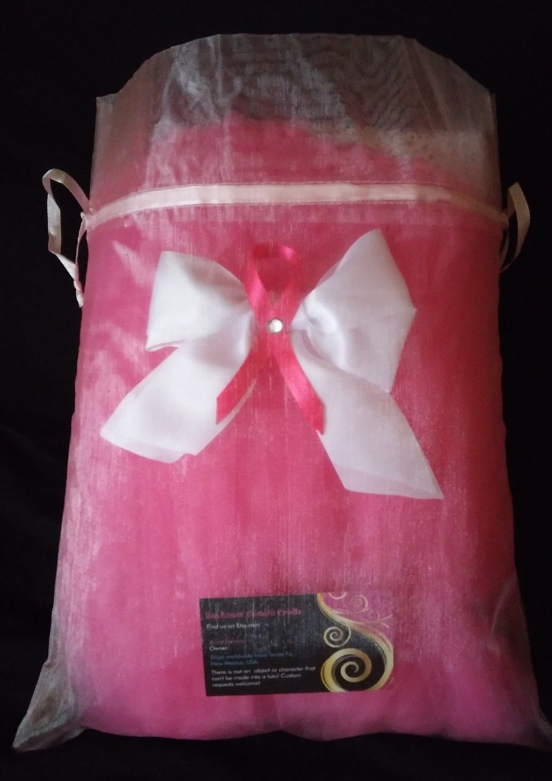 Breast Cancer awareness tutu BanAnnaz Custom Crafts breast cancer racer breast cancer event pink tutu with breast cancer ribbon