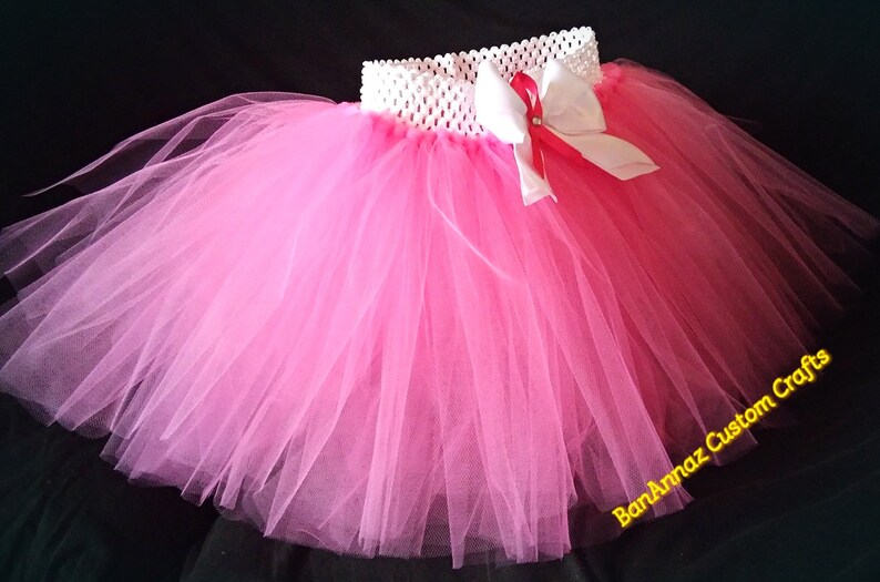 Breast Cancer awareness tutu BanAnnaz Custom Crafts breast cancer racer breast cancer event pink tutu with breast cancer ribbon