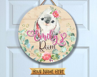 Personalized Name Door Sign, Nursery Decor, Girls Room Door Sign, Door Hanger, Nursery Gifts, Cute Bedroom Decor, Snow Owl Sign, ANM012