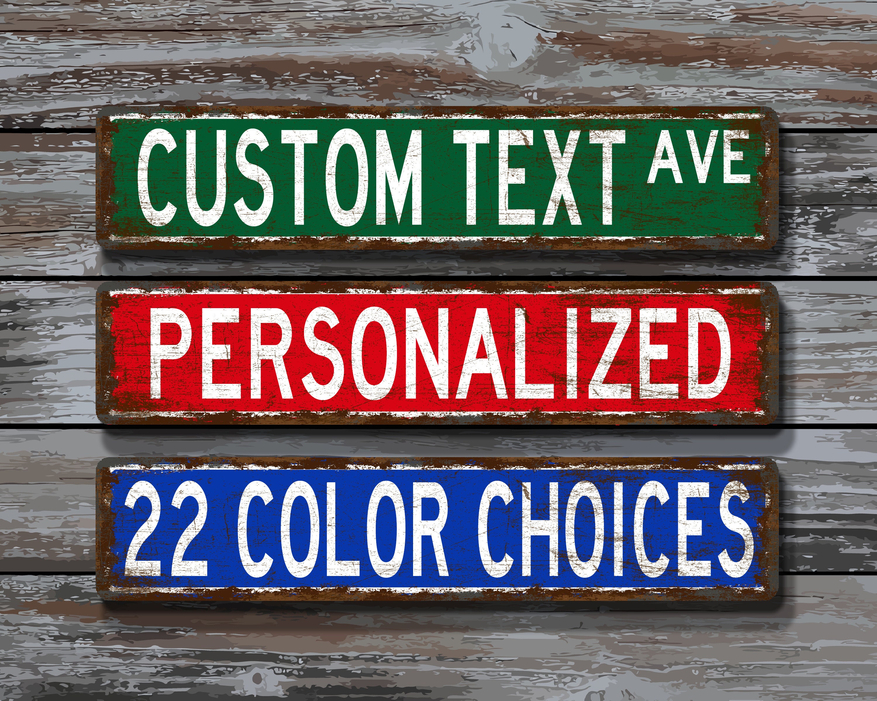 Street Sign | Custom Street Sign | Vintage Design | Personalized Metal ...
