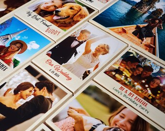 Custom Photo on Baltic Poplar Wood: Personalized Picture Frame