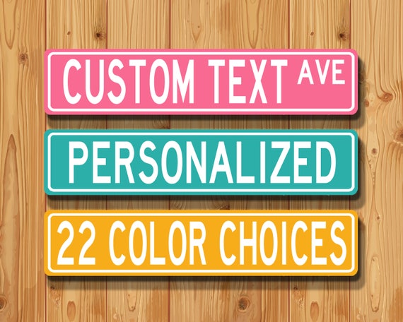 Custom Street Sign, Metal Street Sign, Personalized Street Sign, Make Your Own Street Sign, Custom Street Sign, Girl's Room Sign Decor,ACW01