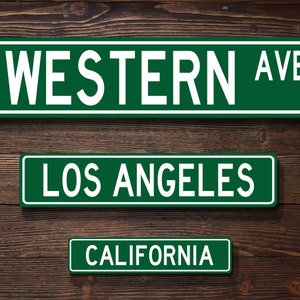 Custom Street Sign, Personalized Street Sign, Metal Wall Art, Address Sign, Custom Gift, College Dorm Decor, Personalized Name Sign, ACW01