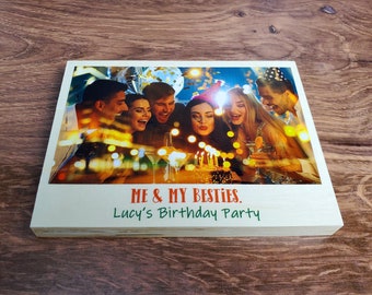 Personalized Photo on Wood: Custom Baltic Birch Picture Frame