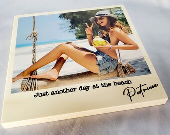 Custom Photo Print on Wood, Personalized Photo Frame, Gallery Wall Art