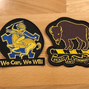BUFFALO SOLDIERS 9th & 10th Insignia Patches - set of 2 - or individual