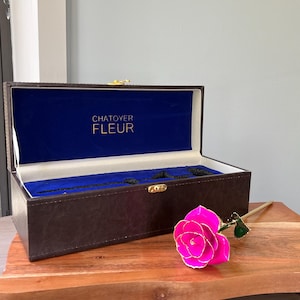Collectible Forever Rose Chatoyer Fleur 24k Gold Dipped Real Rose/ Pink Rose With Case