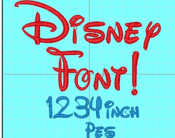 Disney Font Embroidery PES Instant Download