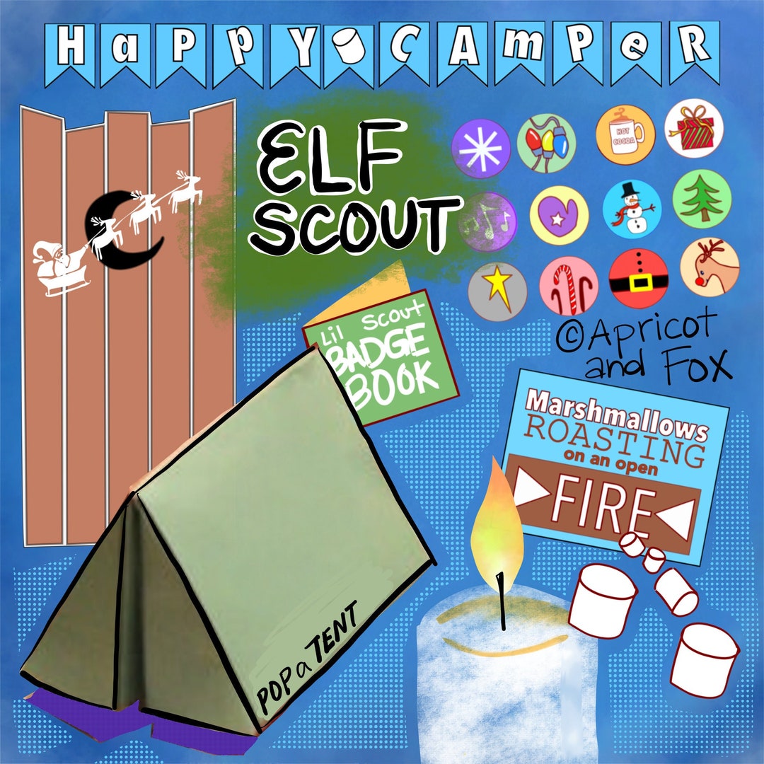 Elf Table Program Elf Scouting Program: 12 Days of Christmas Badges (instant Printable ...