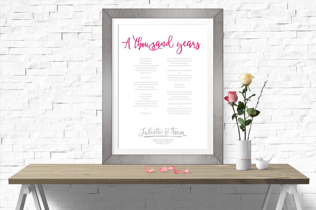 A Thousand Years Song Lyrics Wedding song First Dance