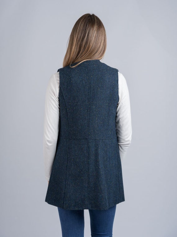 Gilet sans manche tweed femme deals