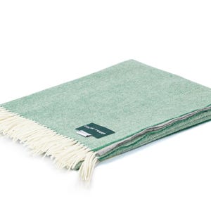 Dublin Lambswool Blanket | Soft Irish Wool Throw | Cozy Wool Blanket for Living Room | Classic Home Decor Blanket