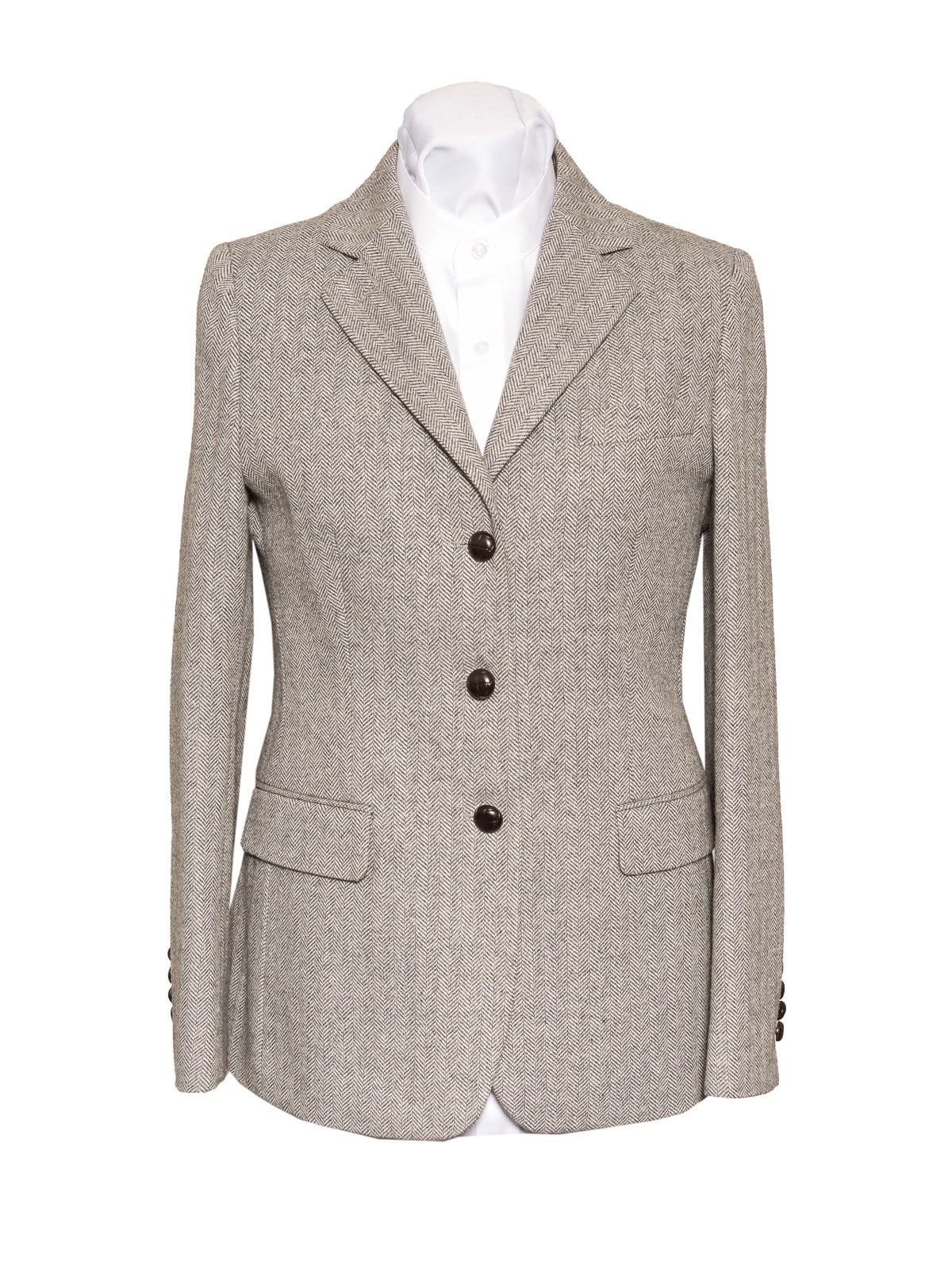 Women's Pale Grey Tweed Jacket Etsy